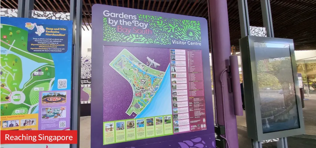 Photo of a map of Gardens by the Bay