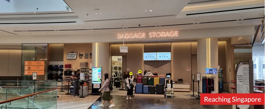 Photo of luggage storage area at Jewel