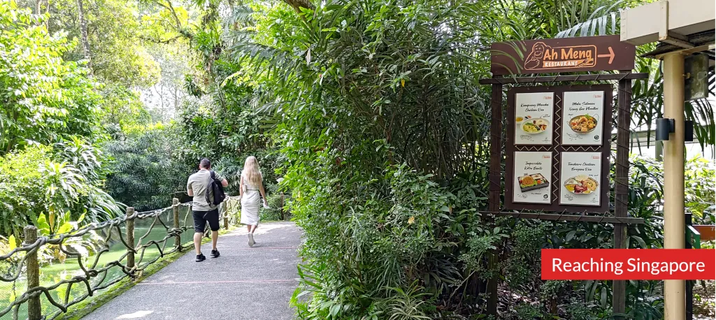 Photo of people walking at the Singapore Zoo